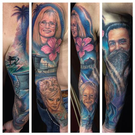 Tattoos - Family Tribute Sleeve - 87406